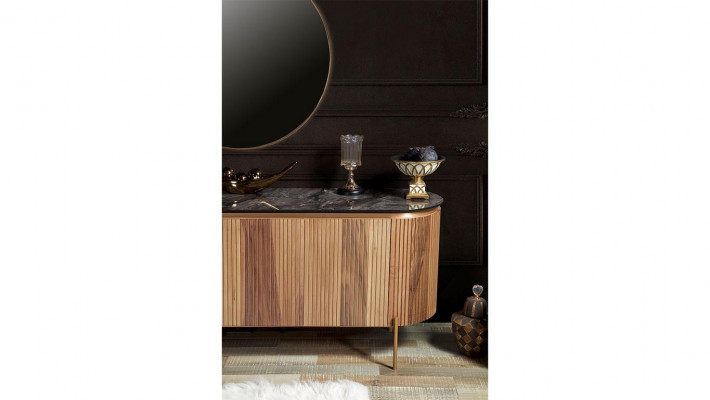 Stilvoll Esszimmer Set Besteht aus Anrichte und Spiegel Neuheit 2tlg.