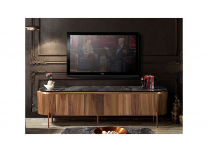 Stilvoll TV Lowboard Braun Farbe Luxuriös Möbel für Wohnzimmer Neuheit