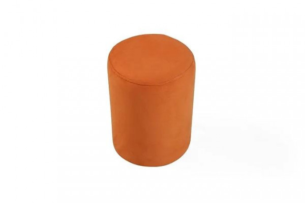  Orangefarbener Sitzhocker neuer hochwertiger Hocker Textil Spanplatte