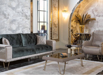  Wohnzimmer Komplette Sitzgarnitur Dreisitzer Couch Einsitzer 2tlg Set