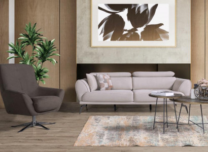  Braunes Wohnzimmer Sofa Designer Couch Luxus Relax Sessel 2tlg Garnitur