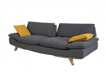  Stilvolles Graues 3-Sitzer Sofa Moderne Luxuriöse Wohnzimmer Couchen