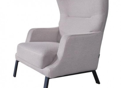  Weißer Textilsessel Polster Einsitzer Armlehnensessel Wonzimmer Sitzmöbel