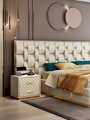 Luxus Schlafzimmer Set Komplettes Zimmer Möbel Bett Nachttisch Einrichtung