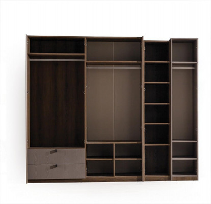 Beiger Kleiderschrank Designer Schlafzimmer Möbel Moderne Einrichtung