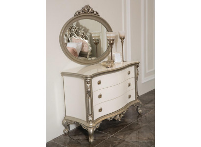 Luxus Kommode Möbel Sideboard Kommoden Anrichte mit Spiegel 2tlg Set Neu