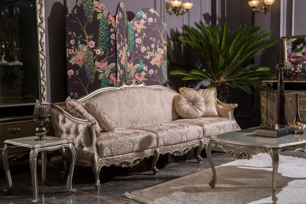 Polster Designer Möbel Dreisitzer Sofa 3 Sitzer Sofas Textil Couchen big