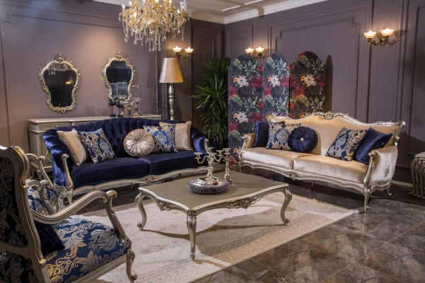 Komplett Set Sofagarnitur 3+2+1 Sitz Sofas Couchtisch Designer Sofa 4tlg