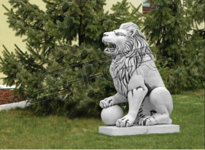 XXL Löwe Figur Garten Terrasse Dekoration Antik Stil Deko Stein Skulptur
