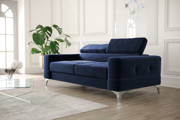 Zweisitzer Ledersofa Couch Holz Couch Polster Sofa 2 Sitzer Textil Couchen Neu