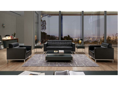 Wohnzimmer Set Sofagarnitur Couch Garnitur 3+2+1 Designersofa Couchtisch
