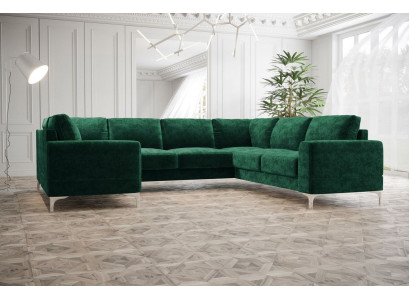 Wohnlandschaft Polsterecke Sofa Couch Sofas Neu Wohnzimmer Samt Ecksofa U-Form