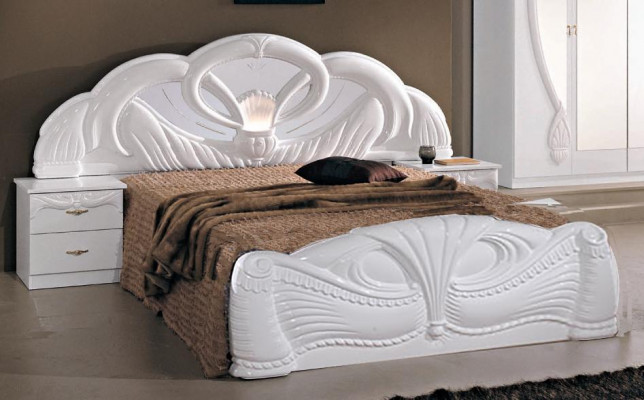 Klasse Schlafzimmer Set 3tlg Bett Doppelbett Betten 2x Nachttisch Holz 3tlg. Neu