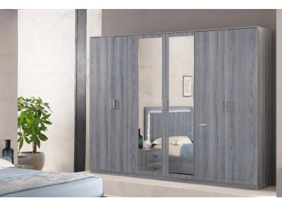 Schlafzimmer Möbel Kleiderschrank Schränke Schrank Schrankwand 6 Türen Holz Neu