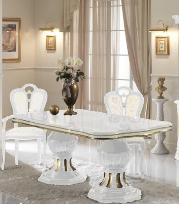Klassischer Designer Esstisch Tisch Wohnzimmer Italienischer Tische Stil Möbel