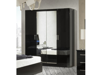 Luxus Kleider Schrank Designer Hochglanz Kleiderschränke Möbel Wohnen Holz Neu