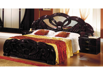 Exclusiv Bett Design Polster Betten Doppel Betten Holz Italienische Möbel Neu