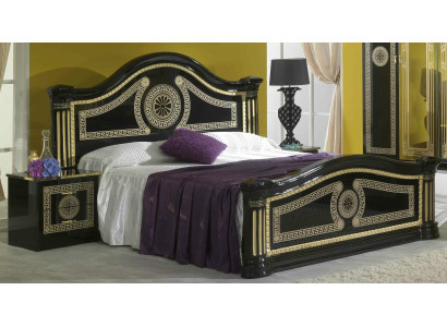 Bett Polster Design Luxus Holz Doppel Hotel Betten Ehe Schlaf Zimmer Textil Gold
