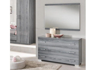 Kommode Spiegel Design Möbel Konsole Holz Schrank Garderobe Sideboard Anrichte