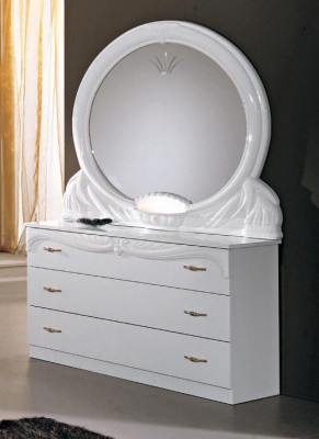 Spiegel Kommode Schrank Kommoden Anrichte Schlafzimmer Set Holz Modern Stil Neu