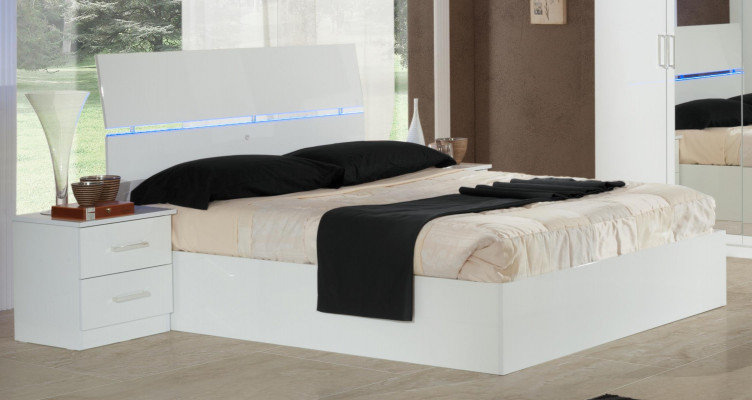 Klassische Schlafzimmer Bett Hotel Doppel Textil Betten Polster Made in Italy