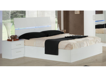 Klassische Schlafzimmer Bett Hotel Doppel Textil Betten Polster Made in Italy