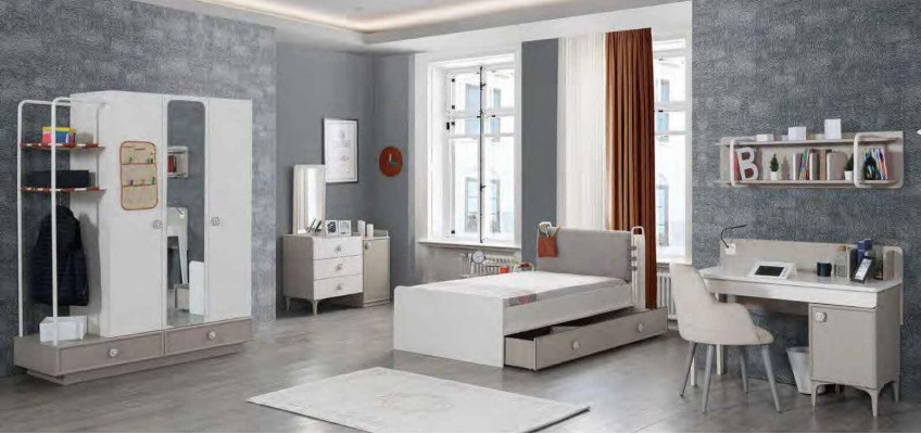 Kinder Kommode Mit Spiegel Beige Modern Kommoden Designer Luxus Holz
