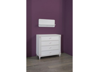 Kinderzimmer Kommode mit Schubladen Möbel Holz Landhaus Sideboard Weiß