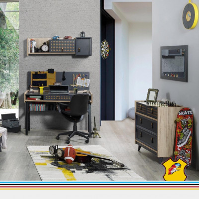 Schreibtisch Wandregal Tisch Italienische Stil Einrichtung Möbel Holz Neu