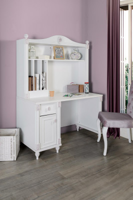 Schreibtisch Jugend Kinder Zimmer Holz Möbel Design Weiß Tisch Landhaus