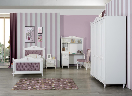 Schreibtisch Jugend Kinder Zimmer Holz Möbel Design Weiß Tisch Landhaus