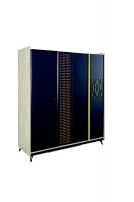 Schlafzimmer Kleiderschrank Design Jugend Kleiderschränke Blau Möbel Neu