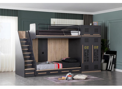 Elegantes Kinderzimmer Bett Etagen Hochbett Luxus Jugendbett Betten