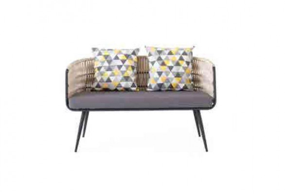 Gartenmöbel Sofagarnitur Tisch Hocker Sessel Veranda Sitzgruppen 4tlg.