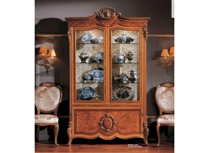 Vitrine Schränke Braun Groß Vitrinen Luxus Schrank Holz Esszimmer