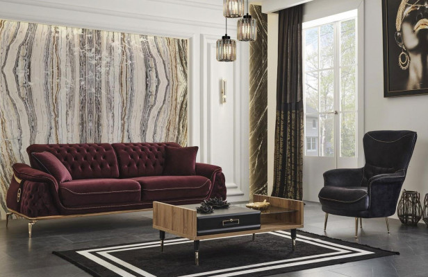 Design Sessel Textil  Wohnzimmer Schwarz Einsitzer Luxus Sessel Polster