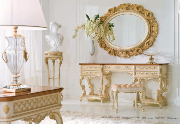 Blumenständer Ständer Luxus Italienische Möbel Handarbeit Echtes Holz