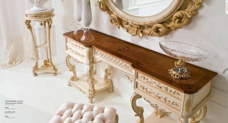Blumenständer Ständer Luxus Italienische Möbel Handarbeit Echtes Holz