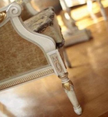 Sessel Luxus Sitzer Ohrensessel Stoff Beige Wohnzimmer Clubsessel