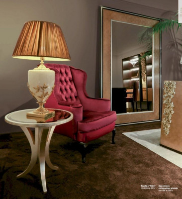 Stilvolle Beistelltische fürs Wohnzimmer Beige Holz Möbel mit Rund-Design