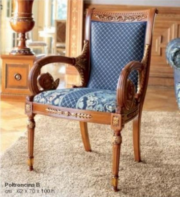 Esszimmerstuhl Stuhl Esszimmer Sessel Luxus Stuhl Stoff Blau