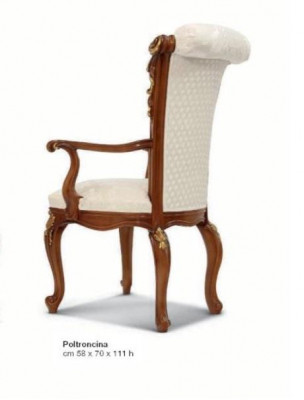 Luxus Esszimmerstuhl Stuhl Esszimmer Sessel Sitzer Stühle Holz Braun Barock Gold