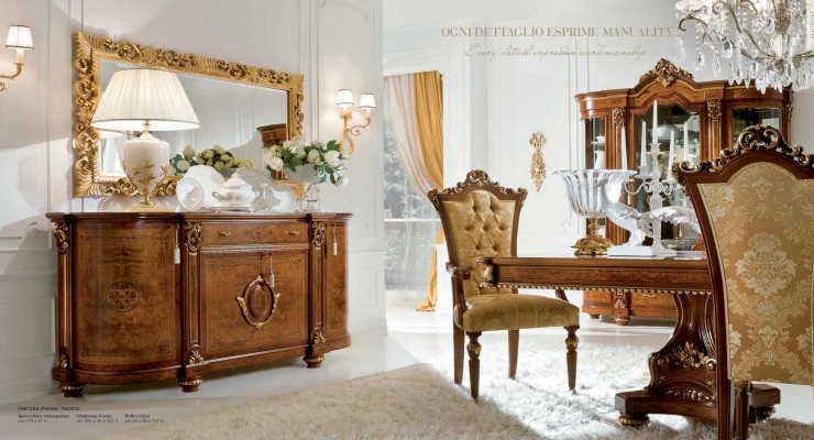 Esszimmerstuhl Stuhl Lehnstuhl Luxus Stühle Holz Braun Barock.