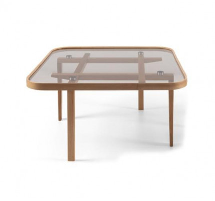 Wohnzimmer Couchtisch Moderner Luxus Möbel Glastisch Designer Holz