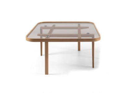 Wohnzimmer Couchtisch Moderner Luxus Möbel Glastisch Designer Holz