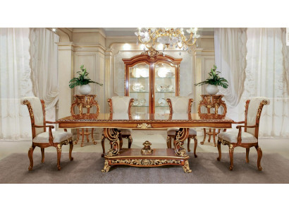 Luxus Esszimmerstuhl Stuhl Esszimmer Sessel Sitzer Stühle Barock Gold