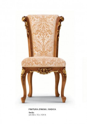 Luxus Esszimmerstuhl Stuhl Esszimmer Sessel Sitzer Gold Stühle Barock