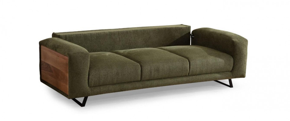 Grüner Wohnzimmer 4-Sitzer Luxus Viersitzer Polster Sofa Relax Couch