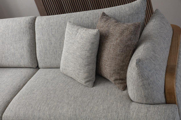 Luxuriöse 3-Sitzer Sofa Helles Farbe Modern Möbel in Wohnzimmer