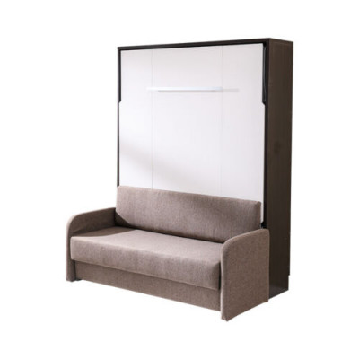 Schrank Bett mit Sofa Polster Wand Schränke Schlaf Bett klapp Möbel + Couch Neu